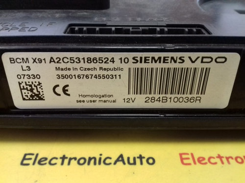 BCM X91 Renault Laguna 3, 284B10036R, A2C53186524