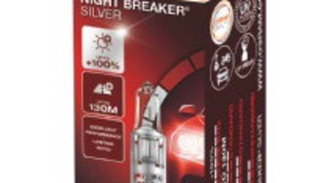 Bec 12v H1 55 W Night Breaker Silver +100% Osram Ams-osram 64150NBS