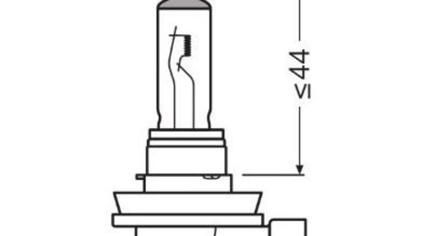 Bec 12v h11 55 w night breaker +200% osram UNIVERSAL Universal #6 64211NB200