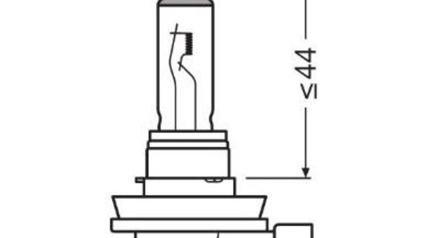 Bec 12v h11 55 w original osram UNIVERSAL Universal #6 64211