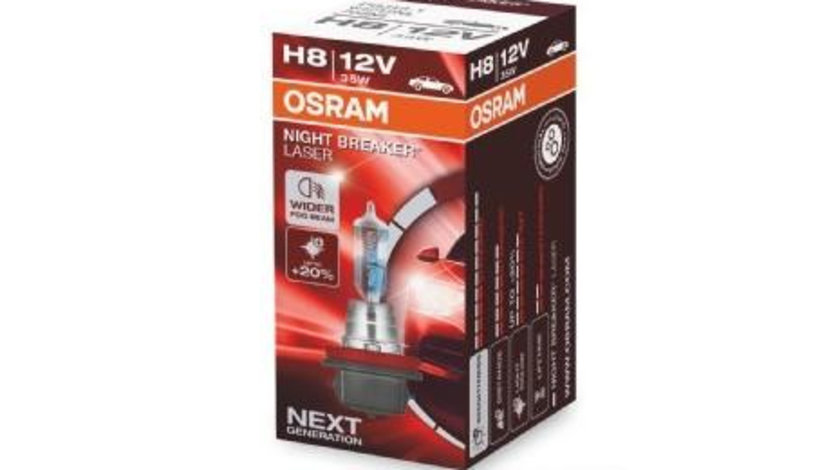 Bec 12v h8 35 w night breaker laser nextgen +150% osram UNIVERSAL Universal #6 64212NL