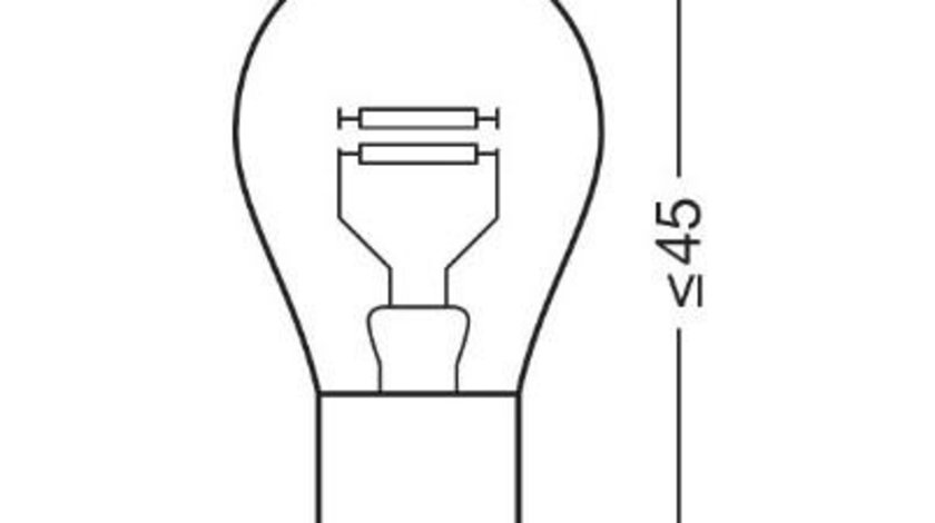 Bec 12v p21/4w original set 10 buc osram UNIVERSAL Universal #6 7225