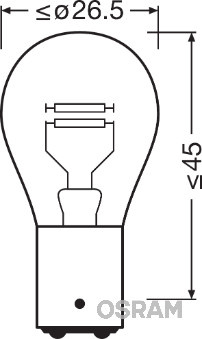 BEC 12V P21/5W ORIGINAL SET 10 BUC OSRAM 7528 OSRAM