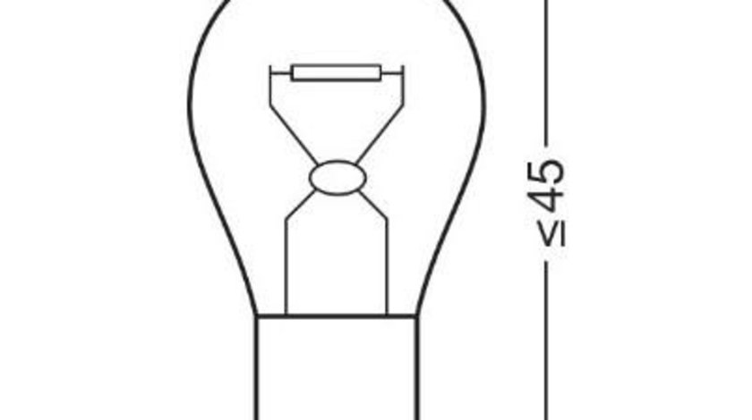 Bec 12v p21w original set 10 buc osram UNIVERSAL Universal #6 7506