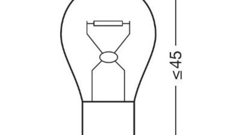 Bec 12v py21w original set 10 buc osram UNIVERSAL Universal #6 7507