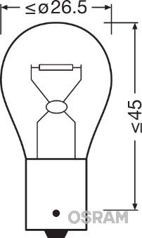 BEC 12V PY21W ULTRA LIFE SET 10 BUC OSRAM 7507ULT OSRAM