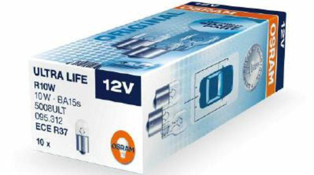 BEC 12V R10W ULTRA LIFE SET 10 BUC OSRAM 5008ULT OSRAM