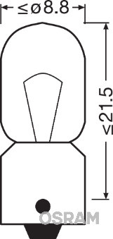 BEC 12V T4W ORIGINAL SET 10 BUC OSRAM 3893 OSRAM