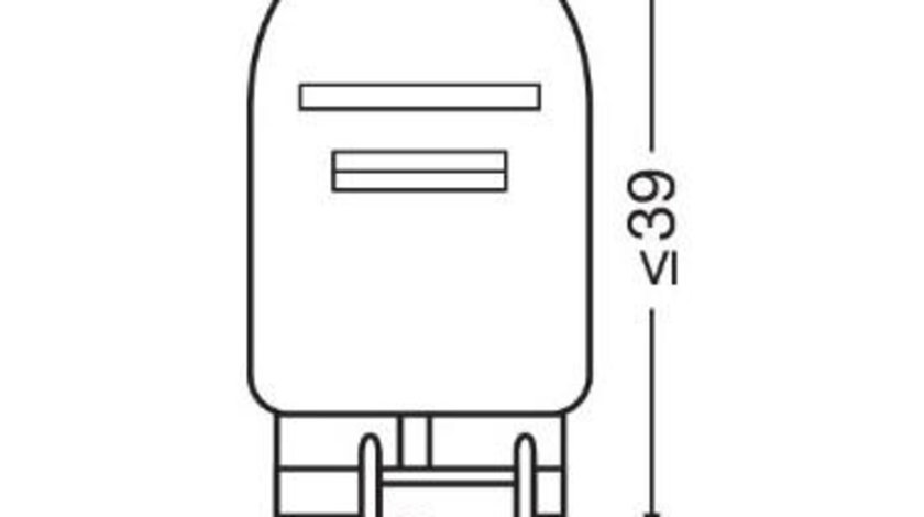 Bec 12v w21/5w original set 10 buc osram UNIVERSAL Universal #6 7515