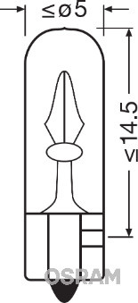 BEC 12V W2W ORIGINAL SET 10 BUC OSRAM 2722 OSRAM