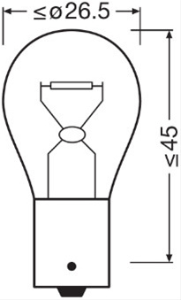 Bec 12v21w P21w Original Osram (se Factureaza Cate 10) 7506