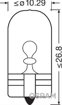 Bec 24v5w W5w (se Factureaza Cate 10) Osram 2845