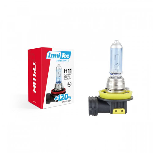 Bec Amio H11 12V 55W LumiTec SuperWhite +120% AVX-AM02139