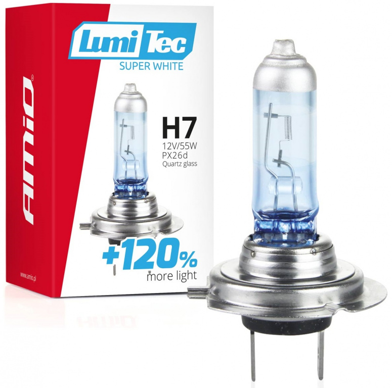Bec Amio H7 12V 55W LumiTec Super White +120% AVX-AM02138