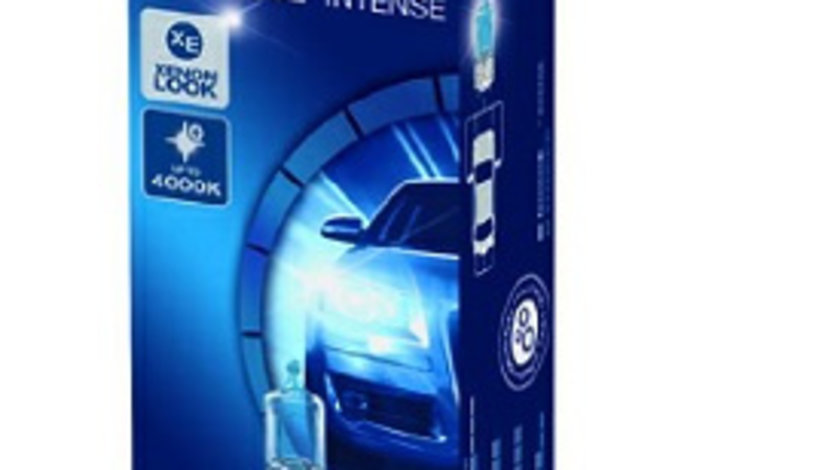 Bec auto cutie 10 bucati W5W 12V 5W W1,2X9,5D Cool Blue Intense, albastru 4000K