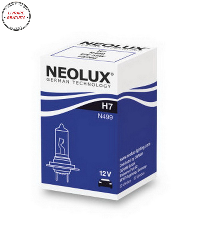 Bec Auto Halogen Neolux H7 12V 55W- livrare gratuita