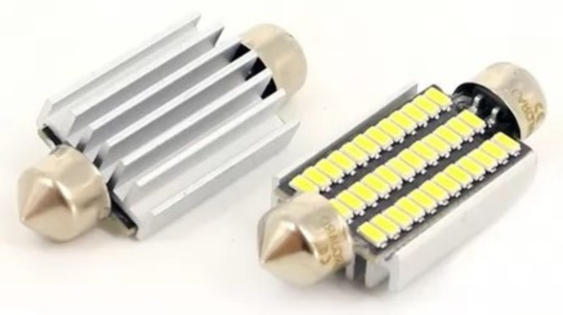 Bec Auto Led Sofit 11 X 36 3014 Cu 30 SMD Alb 12V CanBus JSUN24 ( Pret Pe Set ) 170221-4