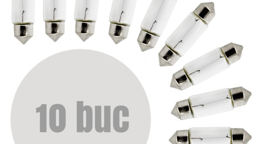Bec auto Sofit SV8.5- 11x35mm 12V 5W , set 10 buc Kft Auto