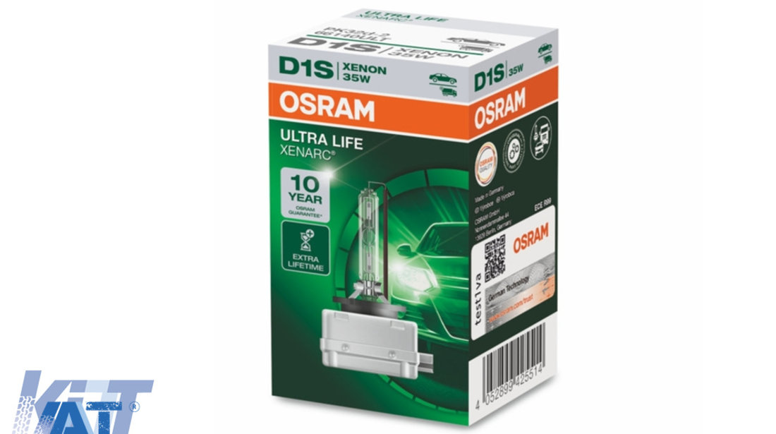 Bec Auto Xenon OSRAM XENARC ULTRA LIFE 66140ULT D1S 35W