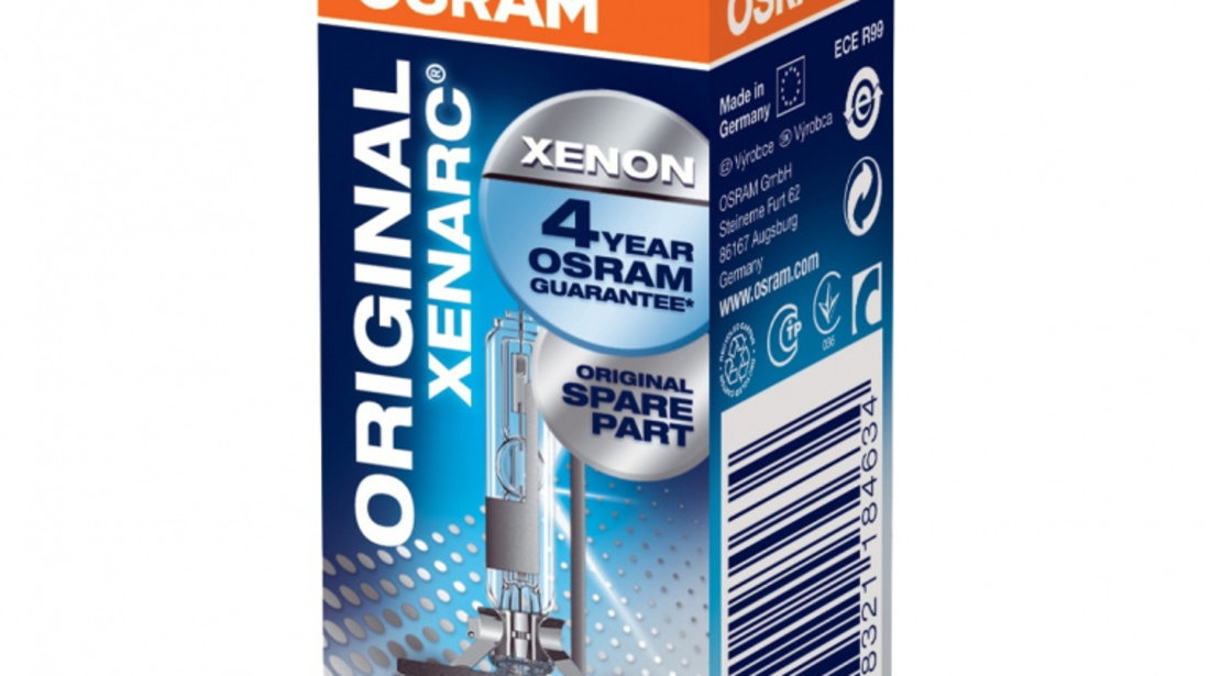 Bec auto Xenon pentru far Osram D2R 35W 1 Buc cod intern: DW3LLBBBM