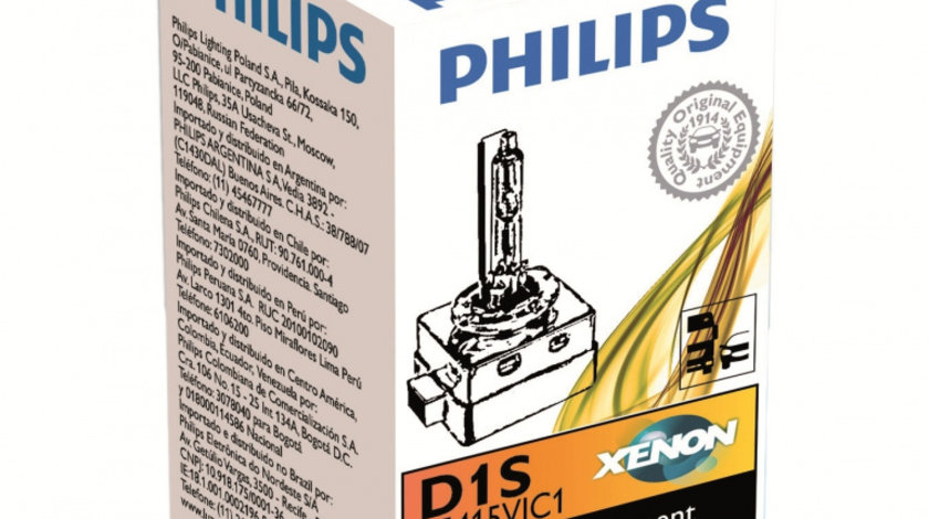 Bec auto Xenon pentru far Philips D1S Vision 85V 35W 1 Buc