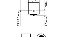 BEC AUXILIAR RY10W 12V SET 10 BUC VISION PHILIPS 1...