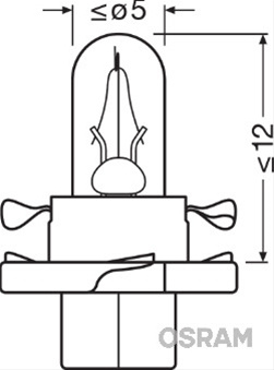 Bec Bord 12v2w Olive Original Osram (se Factureaza Cate 10) 2352MFX6