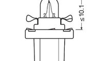 Bec bord b8.5d soclu negru 12v 1.2w set 10 buc osr...