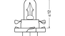 Bec bord bx8.4d soclu portocaliu 12v 1.1w set 10 b...