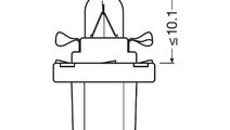 Bec bord bx8.5d soclu albastru 12v 1.2w set 10 buc...