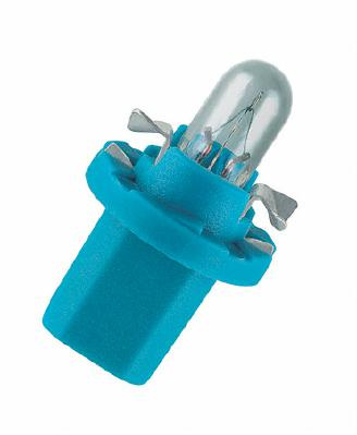 BEC BORD BX8.5D SOCLU ALBASTRU 12V 1.2W SET 10 BUC OSRAM 2721MFX OSRAM