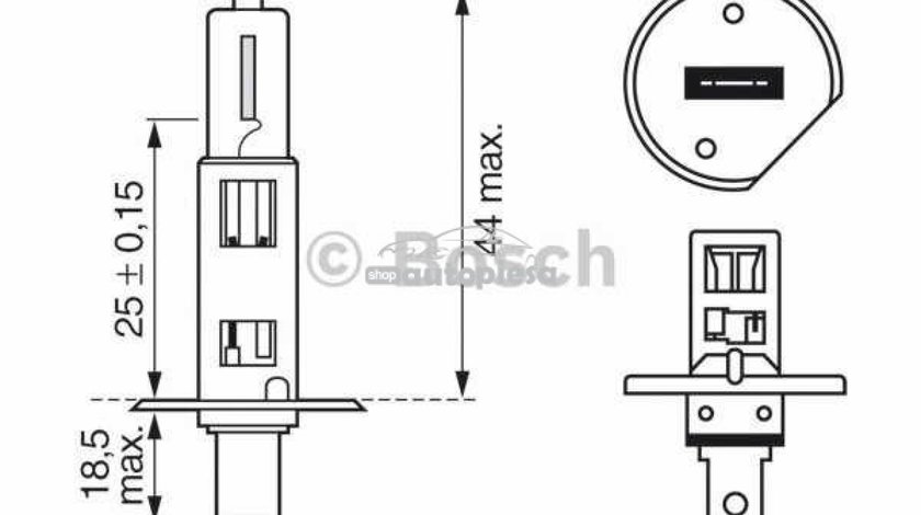 Bec Bosch H1 Plus 30 12V 55W 1 987 302 012 piesa NOUA