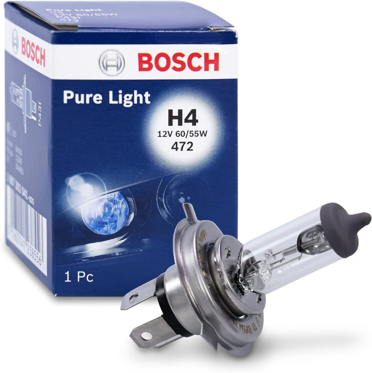Bec Bosch H4 12V 60/55W P43T Pure Light 1 987 302 041