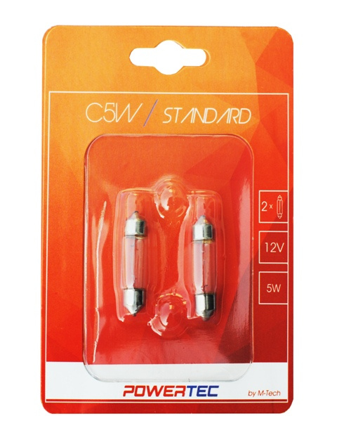 BEC C5W 36MM BLISTER, C5W 12V 5W BLISTER /BASE TYPE: SV8,5-8 36MM/