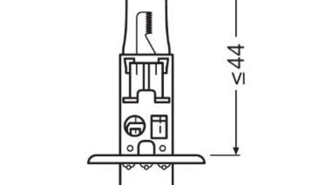 Bec camion 24v h1 70 w original blister 1 osram UNIVERSAL Universal #6 64155-01B