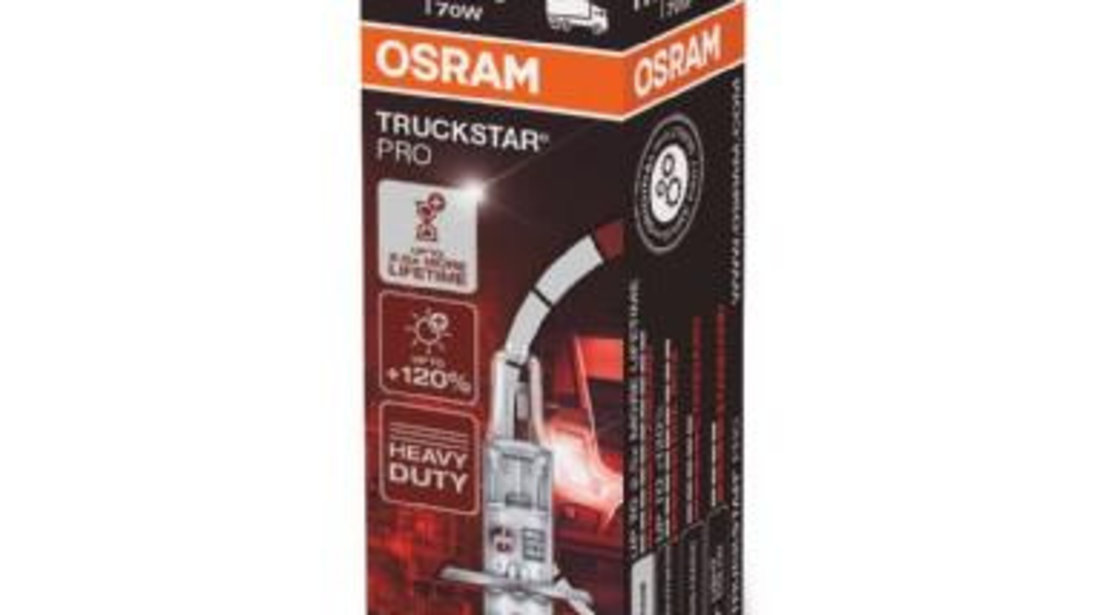 Bec camion 24v h1 70 w truckstar pro +120% nextgen osram UNIVERSAL Universal #6 64155TSP