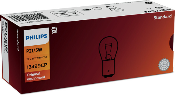 BEC CAMION 24V P21/5W BAY15D SET 10 buc PHILIPS 13499CP PHILIPS