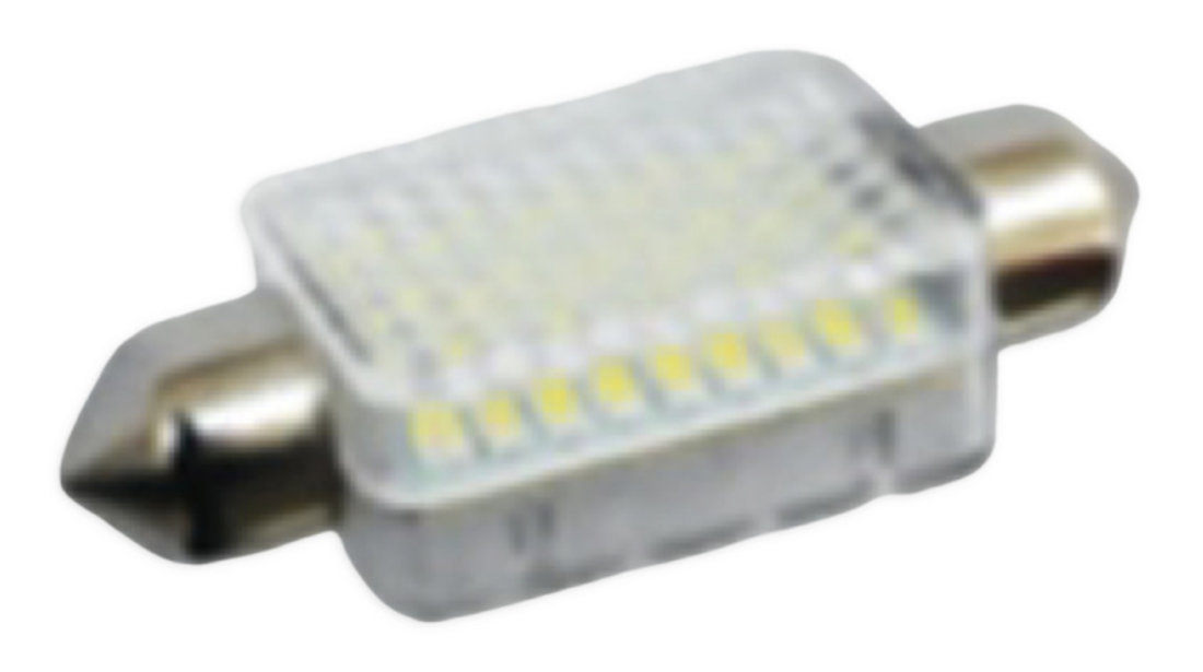 Bec Cu Led Sofit 27 SMD Cu Lentila 3D 11 x 39 ( Set 2 Buc ) 24V 080518-1