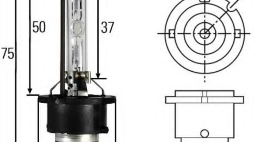 Bec, far de lucru AUDI A3 (8L1) (1996 - 2003) HELLA 8GS 007 949-261 piesa NOUA