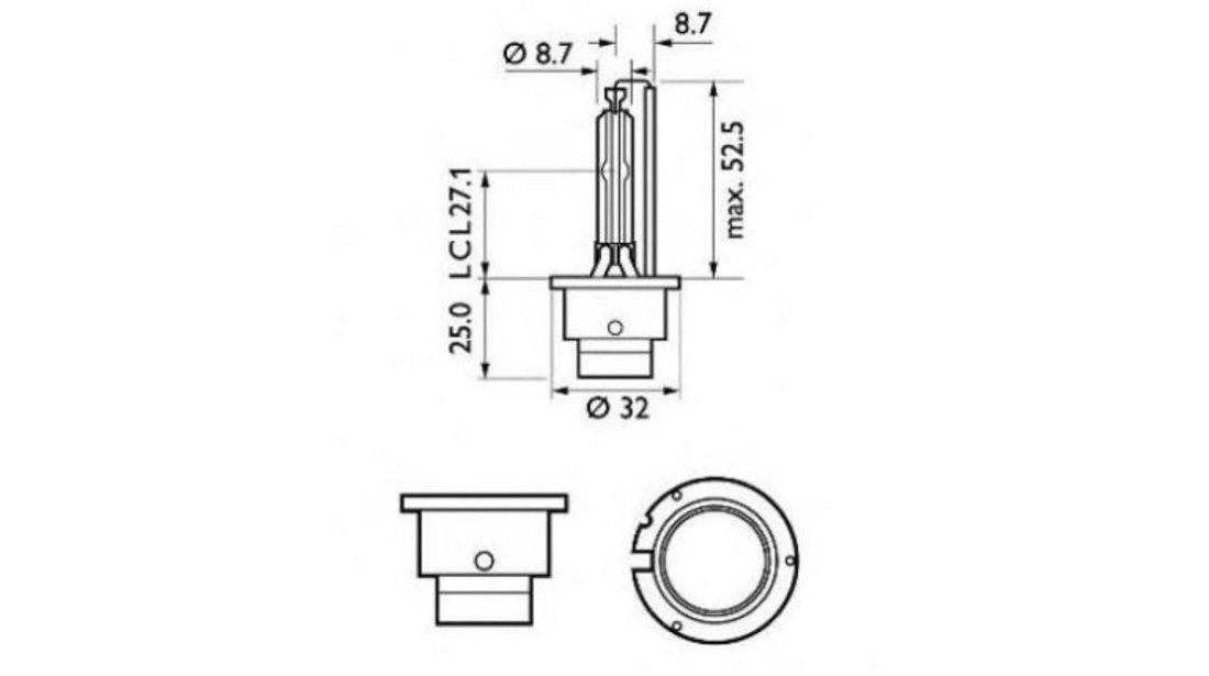 Bec far faza lunga Alfa Romeo 156 Sportwagon (932) 2000-2006 #2 85122VIC1