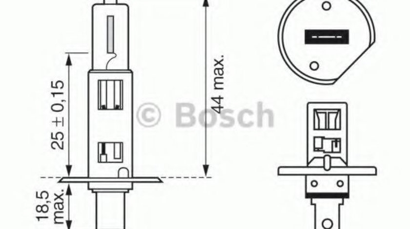 Bec, far faza lunga ALFA ROMEO 166 (936) (1998 - 2007) BOSCH 1 987 302 013 piesa NOUA