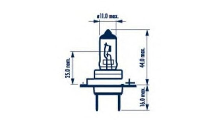 Bec, far faza lunga ALFA ROMEO 166 (936) (1998 - 2007) NARVA 48328 piesa NOUA