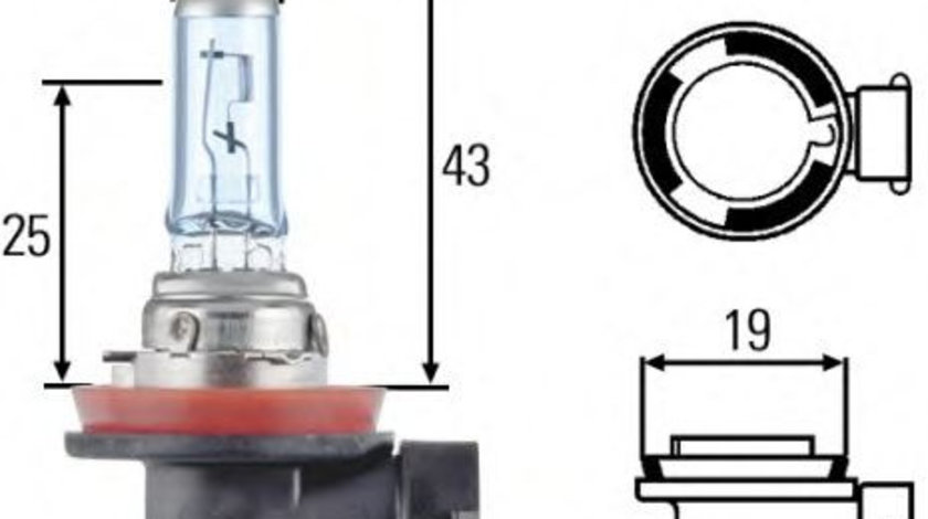 Bec, far faza lunga AUDI A1 (8X1, 8XK, 8XF) (2010 - 2016) HELLA 8GH 008 356-121 piesa NOUA