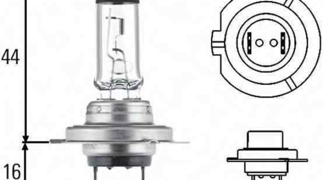 Bec, far faza lunga AUDI A3 Limousine (8VS) HELLA 8GH 007 157-201