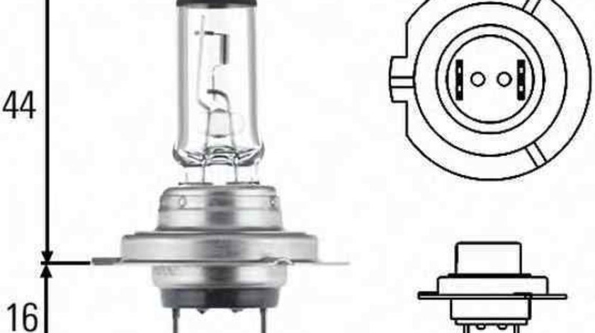 Bec, far faza lunga AUDI A4 Avant (8ED, B7) HELLA 8GH 007 157-201