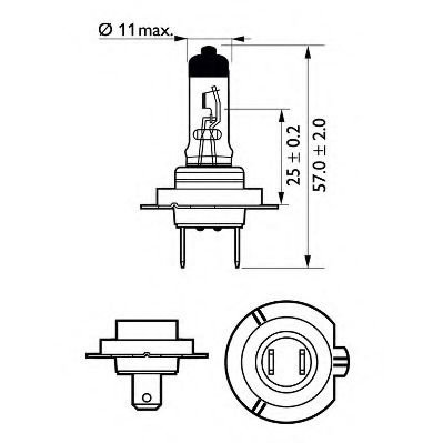 Bec, far faza lunga AUDI A4 Cabriolet (8H7, B6, 8HE, B7) (2002 - 2009) PHILIPS 12972VPS2 piesa NOUA