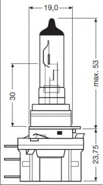 Bec, far faza lunga AUDI A6 (4F2, C6) (2004 - 2011) OSRAM 64176 piesa NOUA