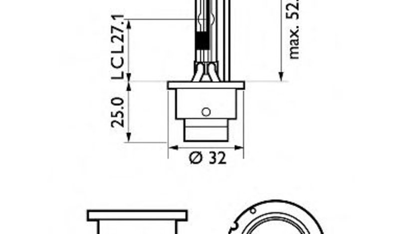 Bec, far faza lunga AUDI A8 (4D2, 4D8) (1994 - 2002) PHILIPS 85126SYC1 piesa NOUA