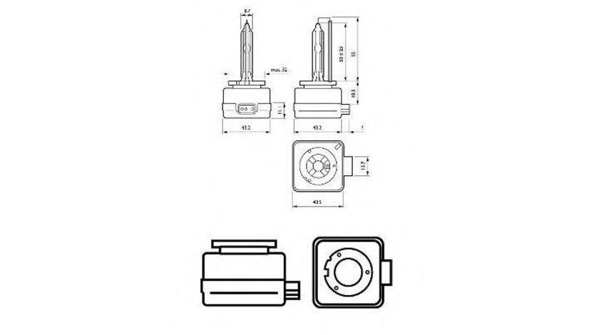 Bec far faza lunga Audi AUDI A4 (8E2, B6) 2000-2004 #2 85415SYC1