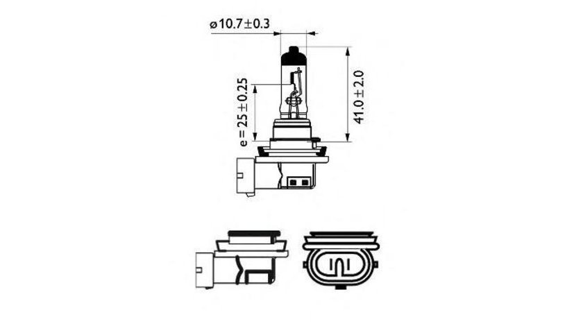 Bec far faza lunga BMW i3 (I01) 2013-2016 #2 12362PRC1